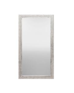 Decorative mirror, rectangular, wall-hung, mdf/glass, natural wood