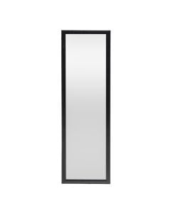 Decorative mirror, rectangular, wall-hung, mdf/glass, black
