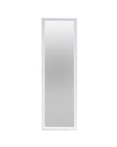 Decorative mirror, rectangular, wall-hung, mdf/glass, white