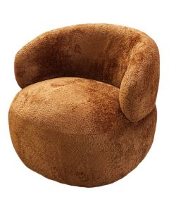 Armchair, single, Euphoria, textile upholstey, terracotta, 82x85x75 cm