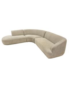 Corner sofa, left, Ote Sea, textile upholstey, grey, (357x335)x95xH74 cm