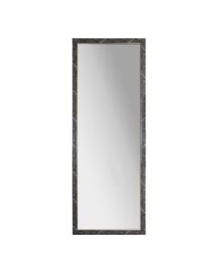Pasqyrë statike, efekt mermeri,MDF, e bardhë/e zezë, 44x35xH125 cm