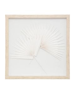 Dekorues muri, Cindy, Mdf E1/letër/xham, natyrale, 40x40 cm
