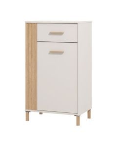 Hall unit element, Belfort, melamine, white/oak, 54.5x40xH103 cm