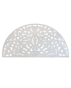 Wall decor, wooden, white, 120x1xH60 cm