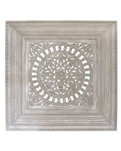 Wall decor, wooden, light brown, 90xH90