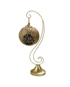 Decorative lantern ''Kiluas'', metal, gold, 18x18xH60 cm