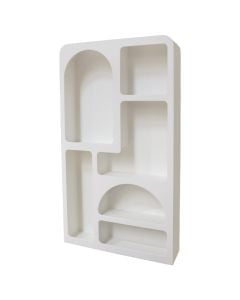 Decorative shelf ''Hera'', MDF, white, 100x21xH181 cm