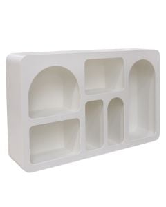Decorative shelf ''Irine'', MDF, white, 120x30xH75 cm