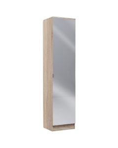 Shoe cabinet, melamine, with 6 shelves, sonoma, 45x33xH192 cm
