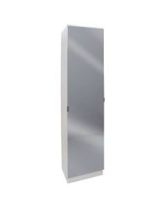 Shoe cabinet, melamine, with 6 shelves, white, 45x33xH192 cm