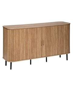 Sideboard, Colva, with 2-doors, melamine, brown, 140x40xH80.5 cm