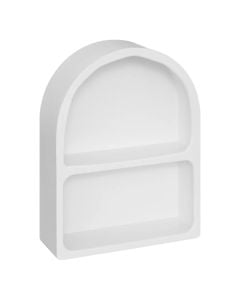 Wall shelf, Rivi, mdf, white, 35x12xH45 cm