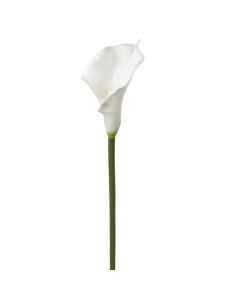 Artificial flower, Lilium, plastic, white/green, 75 cm