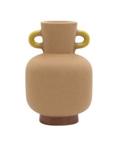 Decorative vase, ceramic, terracotta, 15x10xH23 cm