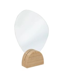 Decorative mirror, Olmy, mdf/glass, natural, 26.5x6xH36 cm