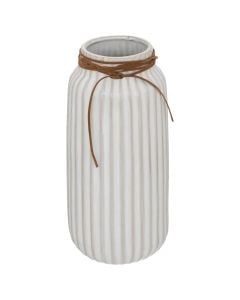 Decorative vase, Le Café, ceramic, white, Ø12.8xH28 cm
