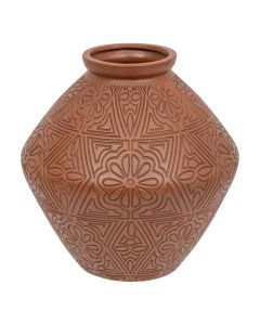 Decorative vase, Exotic Panama, ceramic, terracotta, Ø34xH35 cm