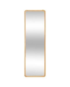 Decorative mirror, Kim, wooden, natural, 35xH116 cm