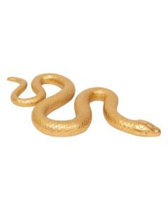 Objekt dekorues, Snake, polirezinë, e artë, 35 cm