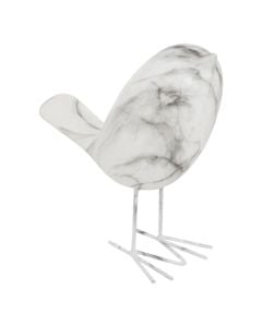 Decorative object, Olen, ceramic, white/grey, 16x7.2xH19 cm