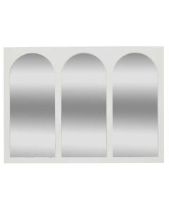 Decorative mirror, Sohane, mdf/glass, white, 91xH66 cm