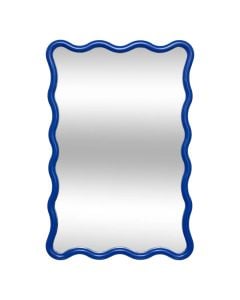 Decorative mirror, Judy, PP/glass, blue, 39.7xH60 cm
