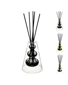 Aroma diffusser, Twist, glass, assorted, 100 ml, Ø9xH24.5 cm,