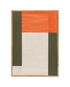 Wall decoration, Tissia, polyester/cotton/spruce, colorful, 50x70 cm