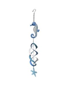 Decorative object, Windchime, metal, blue, 14x24xH103 cm
