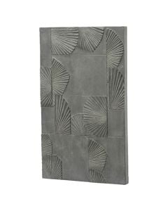 Wall decoration, fiber clay, anthracite, 45xH75 cm