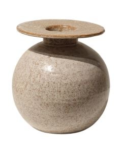 Decorative vase, ceramic, beige, 19.5x19.5xH19.5 cm