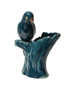 Decorative vase, Bird, ceramic, green, 15.5x20.5xH29 cm