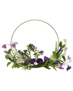 Artificial flower, plastic/metal, colorful, Ø40xH5 cm
