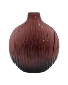 Decorative vase, glass, Pink, 10x20xH24 cm
