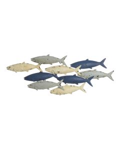 Sea decoration, Fish, metal, Blue, 70xH26.5 cm