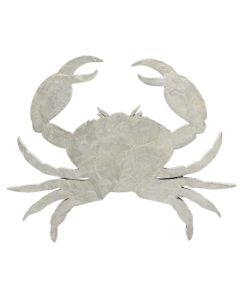 Sea decoration, Crab, polyresin, white, 30x24 cm