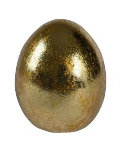 Objekt dekorativ, Egg, Terrakotë, E artë , 8.6x8.8xH10.2 cm