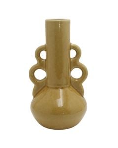 Decorative vase, ceramic, Mustard, Ø14xH26 cm
