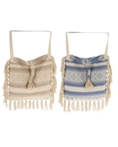 Shoulder bag, cotton, various, L45 x W45 cm