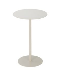 Side table, iron, white, H53 x ø35 cm
