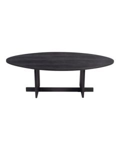 Coffee table, wooden, black, 122x70xH42 cm