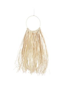 Wall decoration, straw, natural, 18x5xH70 cm