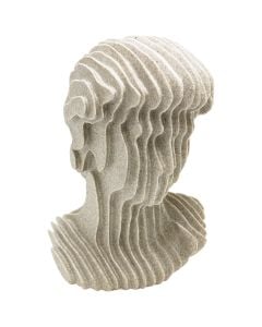 Decorative statue, resin, grey, 20x18xH28 cm