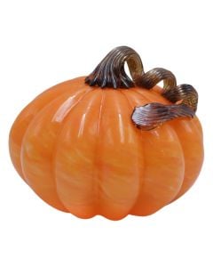 Decorative object, Pumpkin, ceramic, orange, 18xH15.5 cm