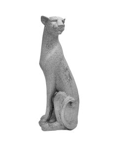 Decorative object, Puma, resin, grey, 25xH67 cm