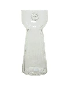Decorative vase, glass, clear, dia.18.5xH35 cm