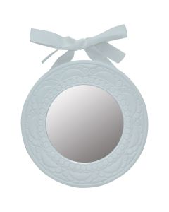 White, wooden frame, Dia.26 cm