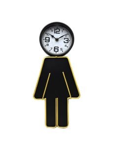 Iron wall clock, 19x6x40.5 cm