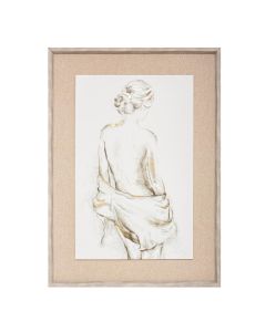 Printed canvas, mdf, natural, 52x3xH72 cm